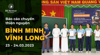 Báo cáo chuyến thiện nguyện Bình Minh, Vĩnh Long <br>ngày 23-24/03/2023