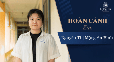 Hoàn cảnh của em Nguyễn Thị Mộng An Bình