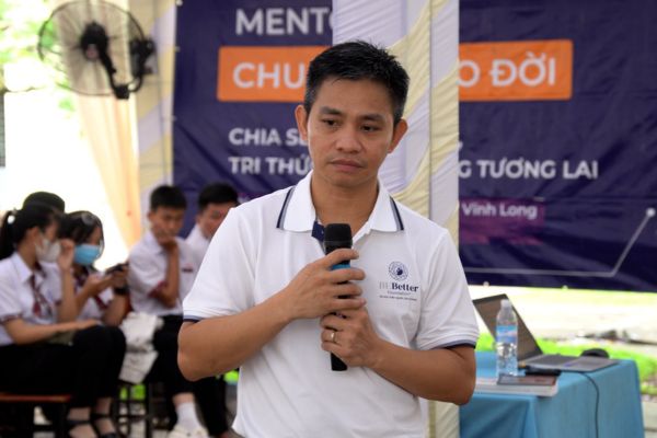 Anh Tony Tỉnh_Chương trình Mentorship tại Bình Minh và Vũng Liêm, Vĩnh Long_Be Better Foundation